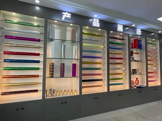 Hongdan hot stamping foil product Showroom